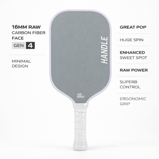 Stealth Series: Smoke Grey (Carbon Fiber Pickleball Paddle) - HANDLE SPORTS